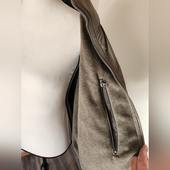 Columbia Olive Green Fleece Lined Bomber Jacket Winter Coat - Picture 3 of 7